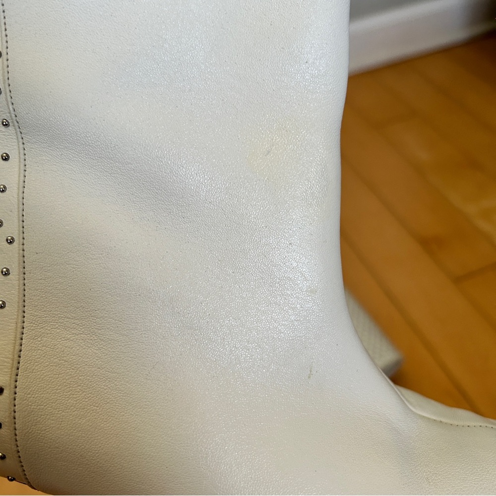 Anine Bing Reagan white leather boots, size 9 - Picture 12 of 16